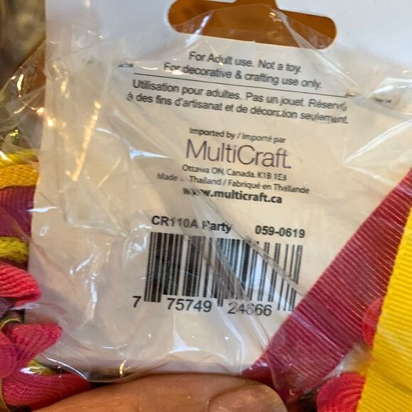 Craft Decor Ribbon & Trim melody value pk. 50pc X 1 yard X 3 packages (Party) - Picture 4 of 4